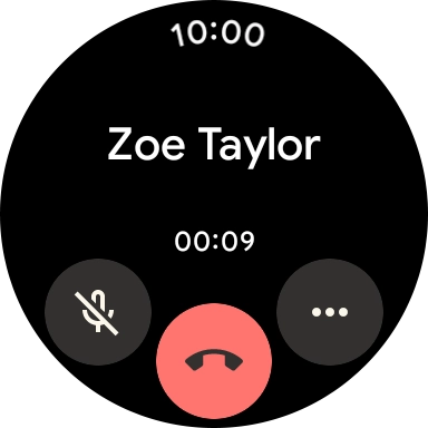 Press the end call icon.