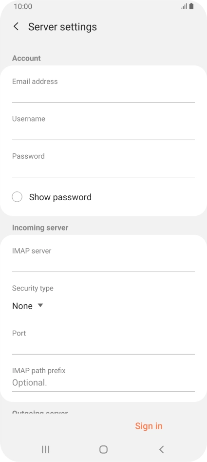 Press the field below 