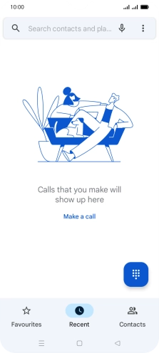 Press the menu icon.