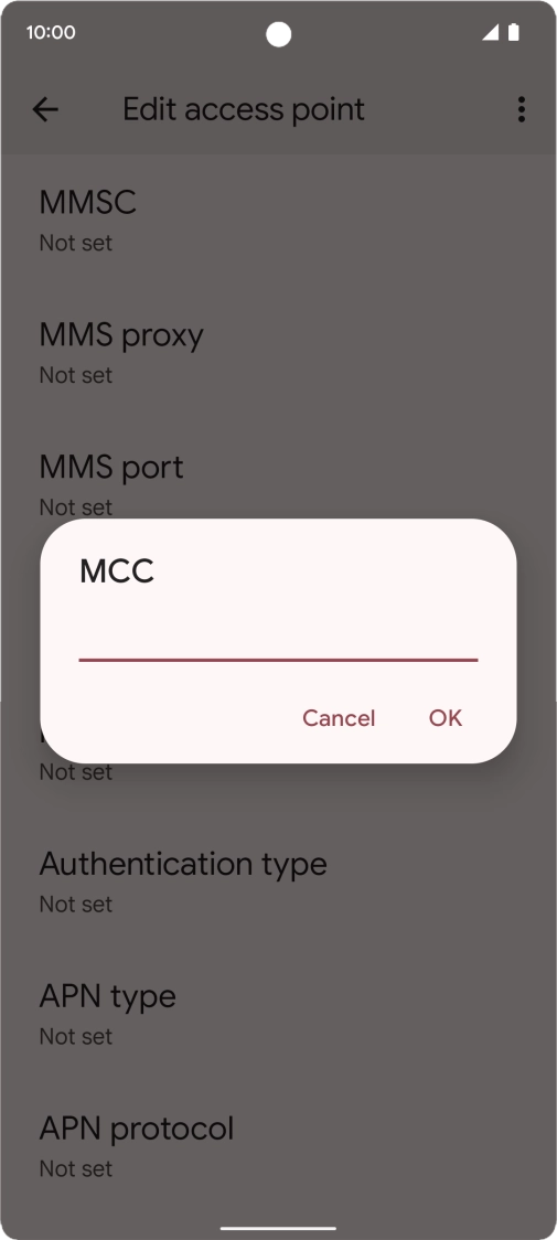 Key in 234 and press OK.