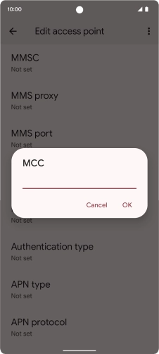 Key in 234 and press OK.
