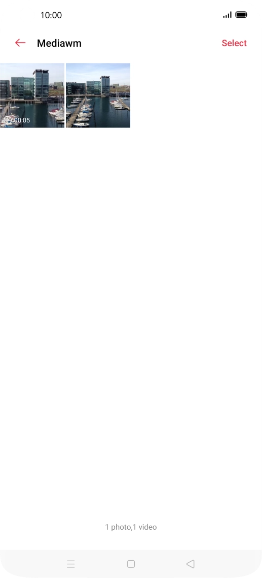 Press and hold any picture or video clip.