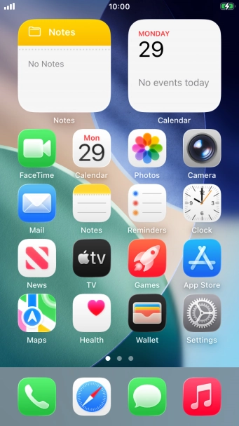 When the battery charging icon is displayed, charging is in progress.