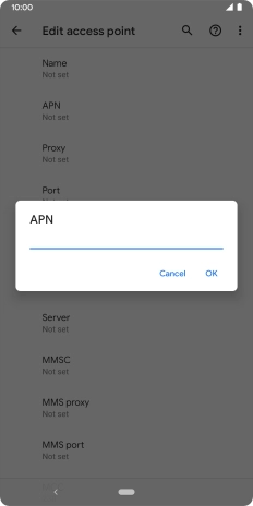 Key in everywhere and press OK.