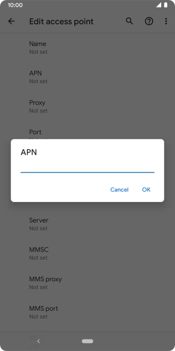 Key in everywhere and press OK.