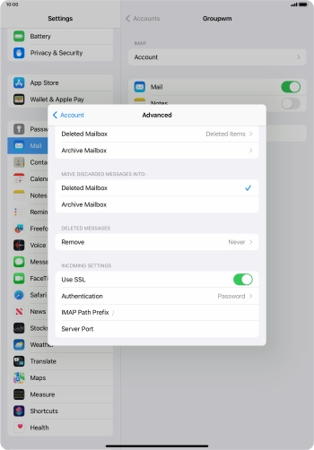 Press Authentication.