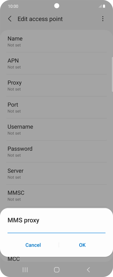 Key in 149.254.201.135 and press OK.