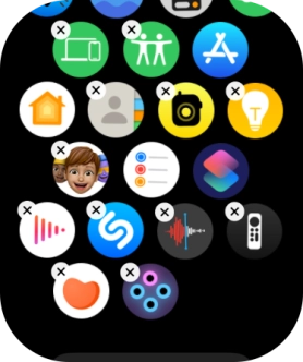 Press the delete icon next to the required app.