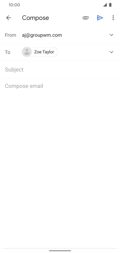 Press Subject and key in the required subject.