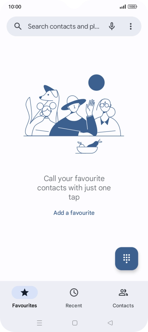 Press the menu icon.
