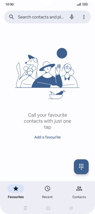 Press the menu icon.