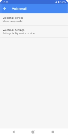 Press Voicemail settings.