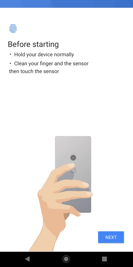 Follow the instructions on the screen to add your fingerprint.