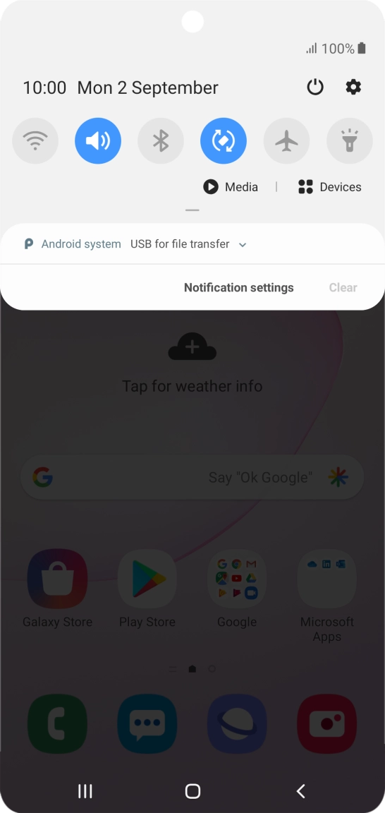Press Android system.