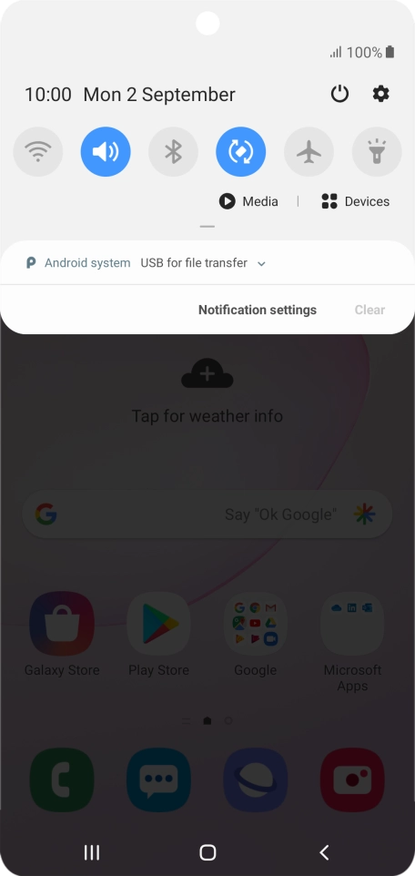 Press Android system.
