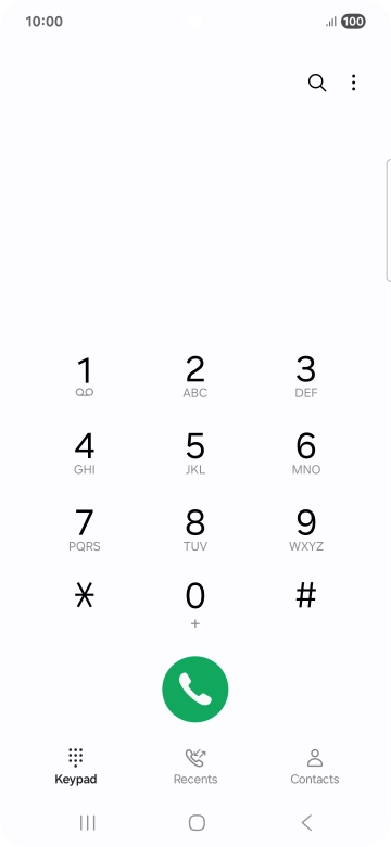 Press the menu icon.