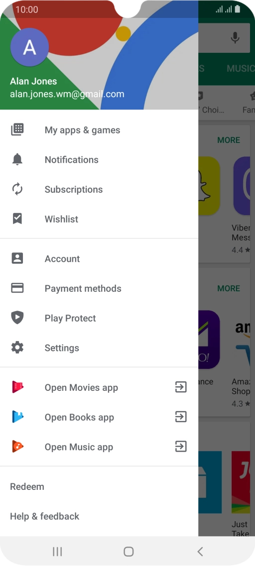 Press My apps & games.