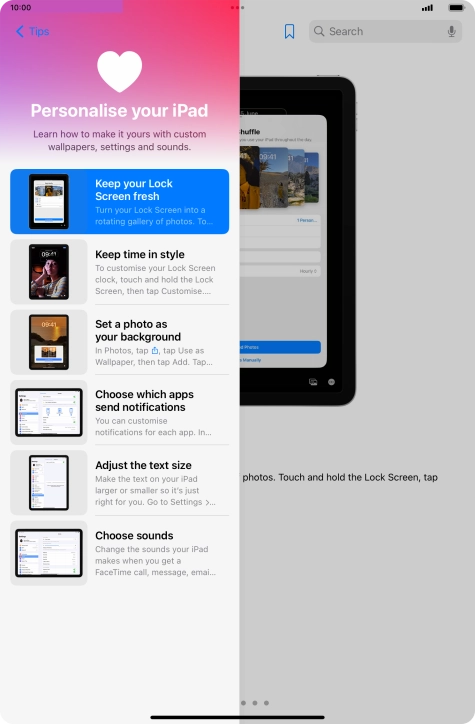 Slide your finger upwards starting from the bottom of the screen to return to the home screen.