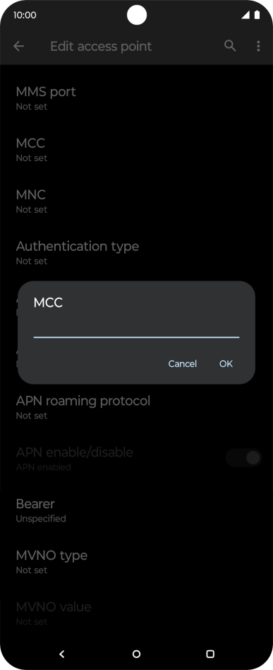 Key in 234 and press OK.