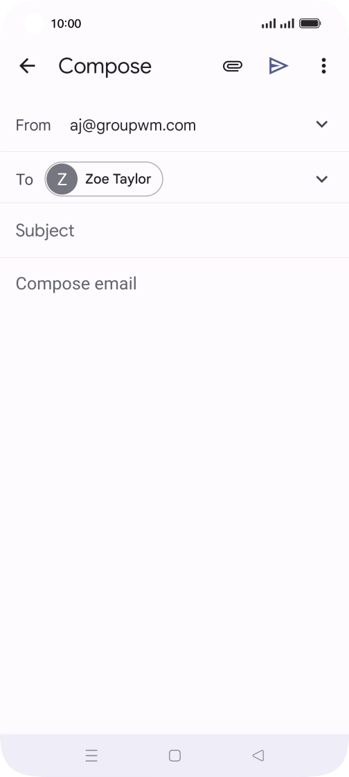 Press Subject and key in the required subject.