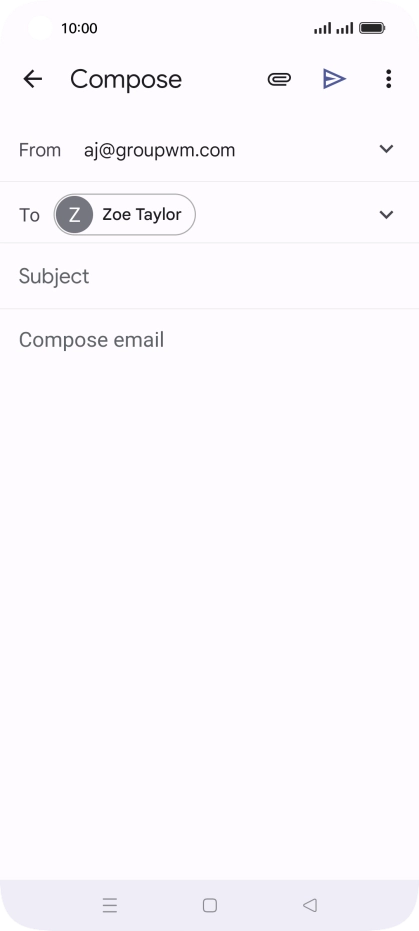 Press Subject and key in the required subject.