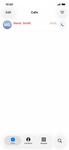 Press the required message.