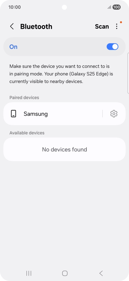 Press the Home key to return to the home screen.