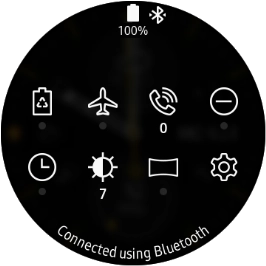 Press the suppression of calls and notifications icon.
