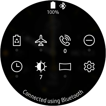 Press the suppression of calls and notifications icon.