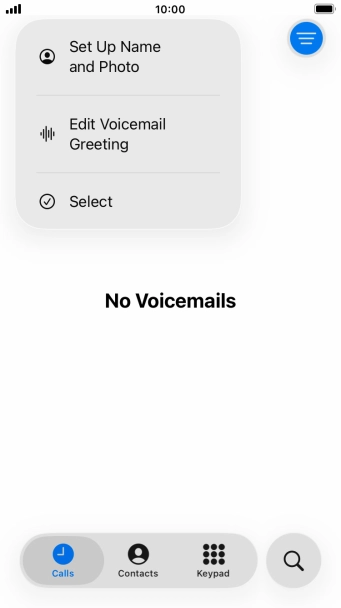 Press Edit Voicemail Greeting.