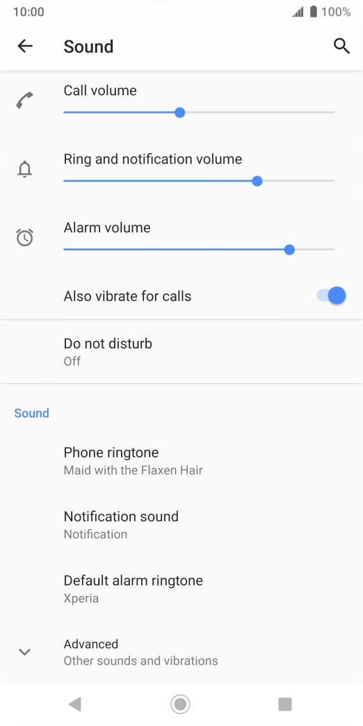 Press the Home key to return to the home screen.