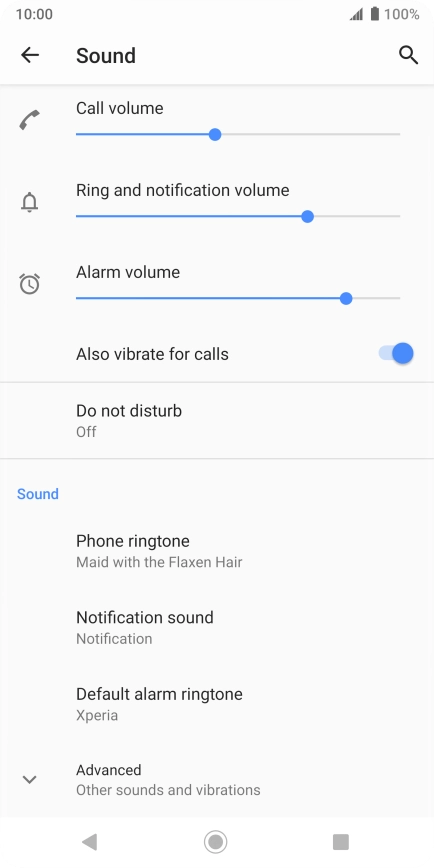 Press the Home key to return to the home screen.