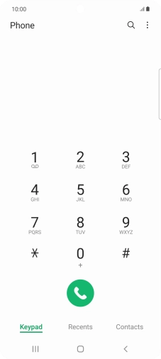 Press the menu icon.