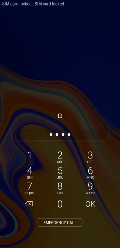 If you're asked to key in your PIN, do so and press OK. The default PIN is 1111.