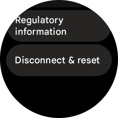 Press Disconnect & reset.