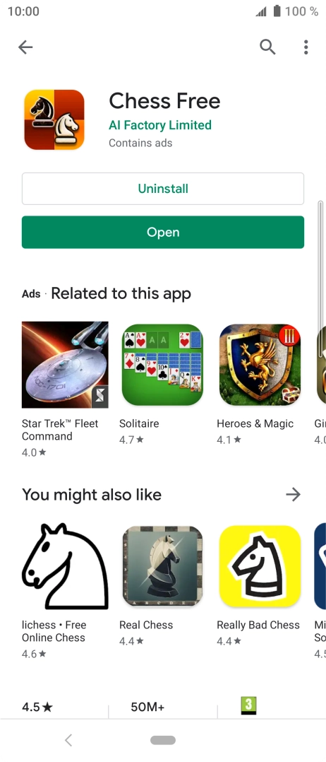 Press the Home key to return to the home screen.