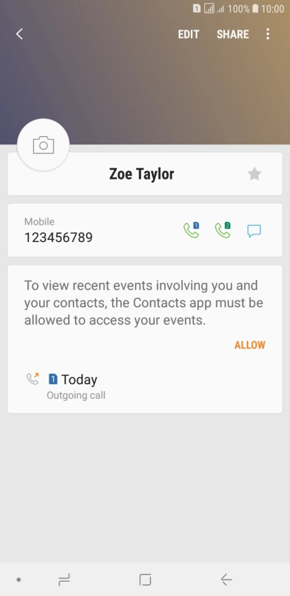 Press the Home key to return to the home screen.
