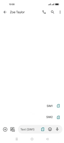 Press the required SIM.