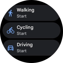 Press the required mode of transportation.