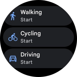 Press the required mode of transportation.