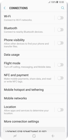 Press Mobile hotspot and tethering.