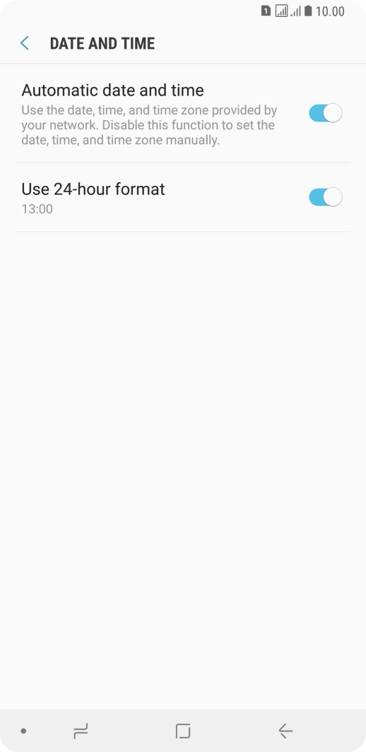 Press the Home key to return to the home screen.