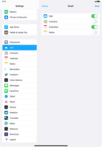 If this screen is displayed, you email account has been recognised and set up automatically. Follow the instructions on the screen to key in more information and finish setting up your tablet.