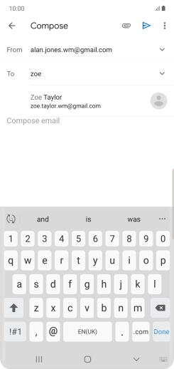 Press the required contact.
