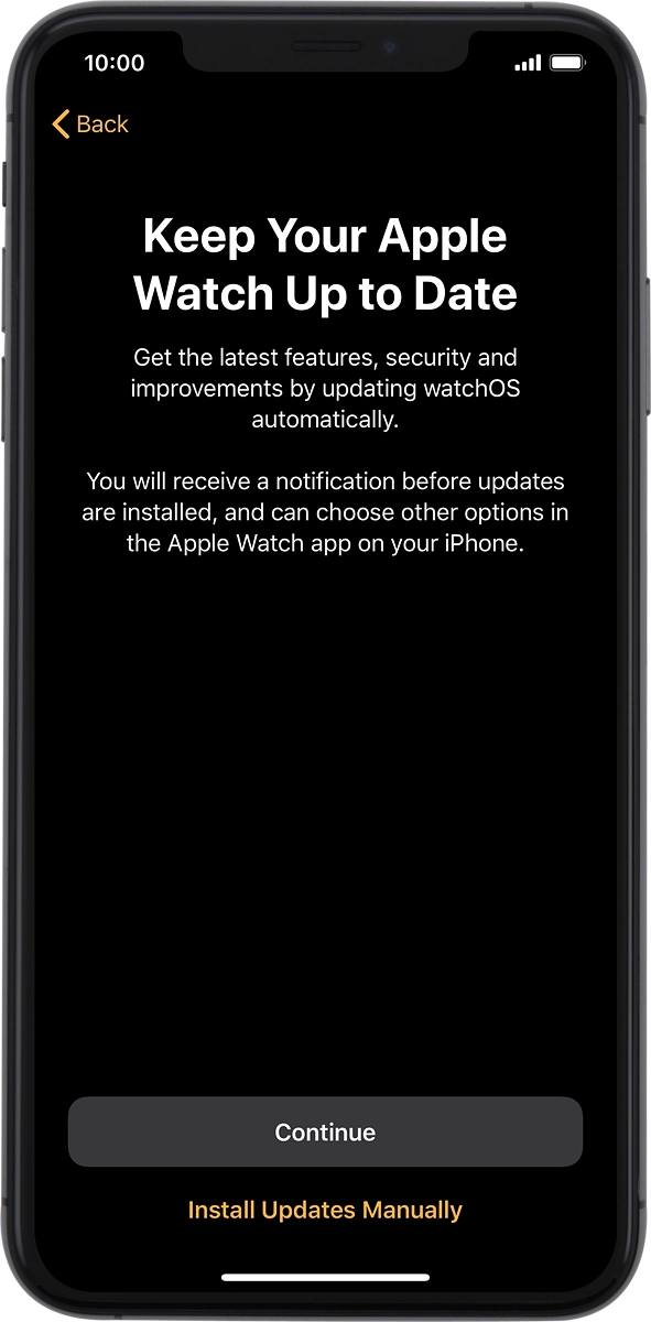 On your phone: Press the required setting.