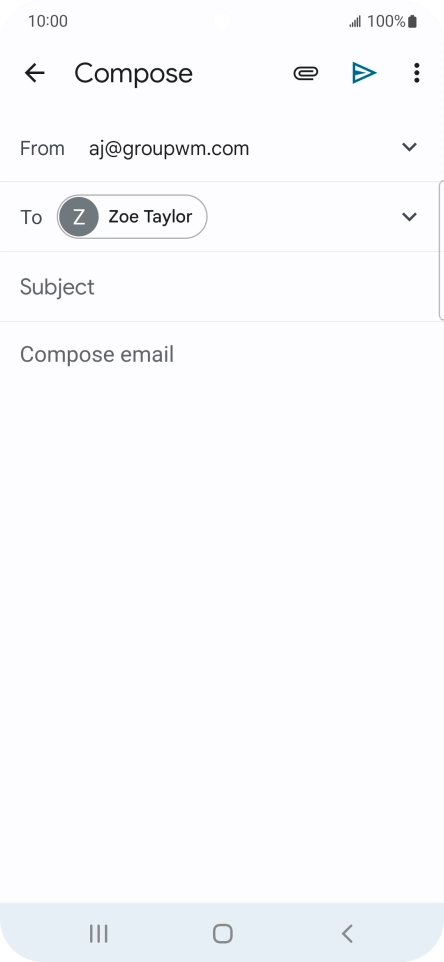 Press Subject and key in the required subject.