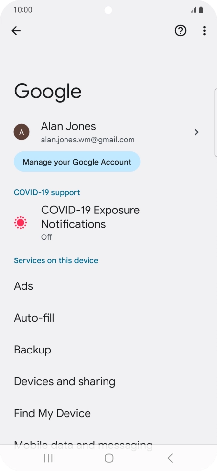 Press Find My Device.