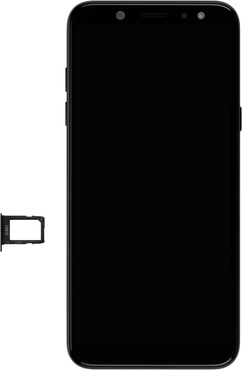 Turn your SIM so the angled corner of the SIM matches the angled corner of the SIM holder.