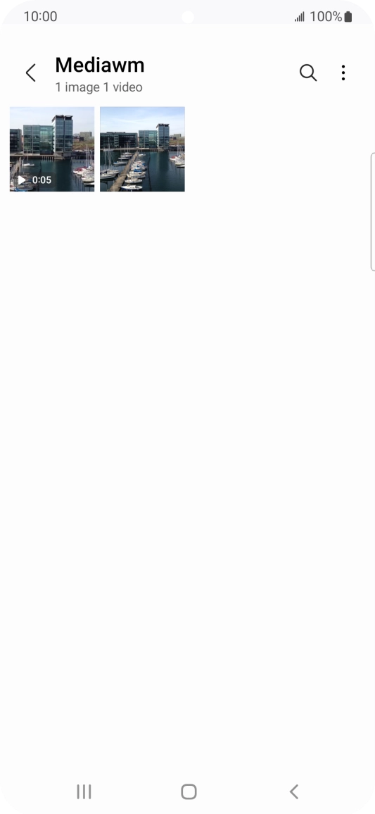 Press and hold any picture or video clip.