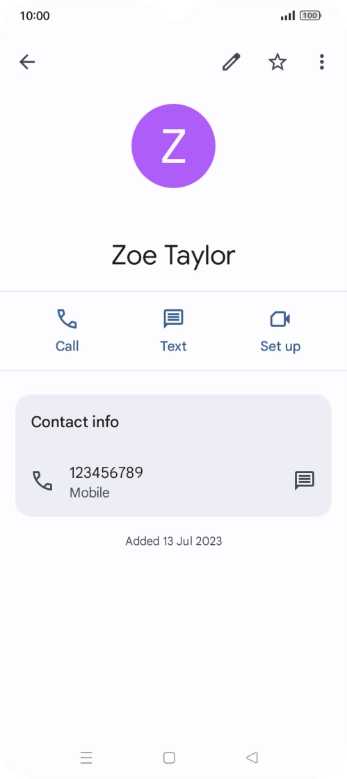 Press the Home key to return to the home screen.